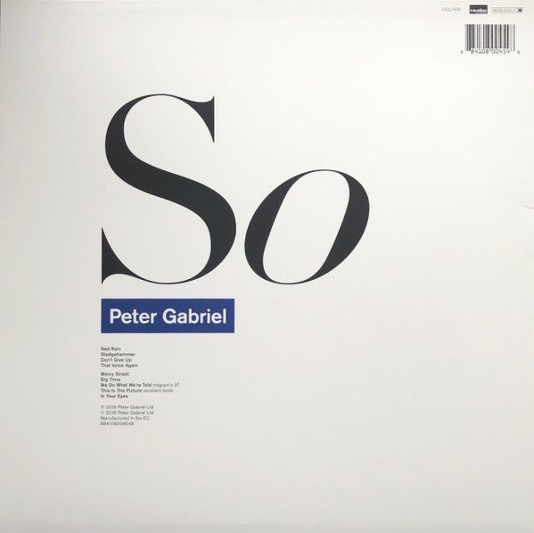 Вінілова платівка Gabriel Peter - So 1LP (884108004548) 884108004548 фото