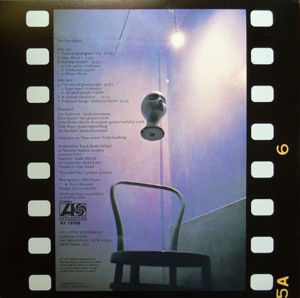 Вінілова платівка Yes - Yes&nbsp;Album,The&nbsp;(140&nbsp;Gr&nbsp;Black) 1LP (81227368319) 81227368319 фото