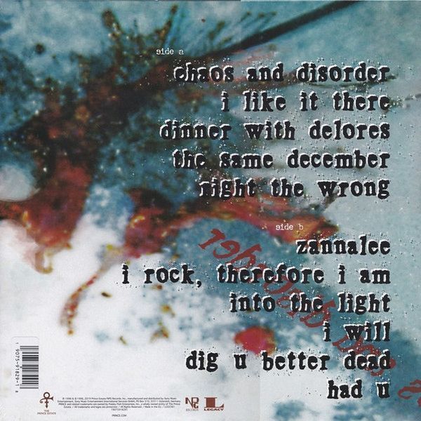 Вінілова платівка Prince - Chaos And 1LP (190759182918) 190759182918 фото