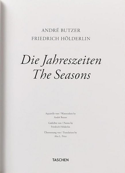 Книга Andre Butzer. Friedrich Holderlin. Die Jahreszeiten / The Seasons (9783754400159) 9783754400159 фото