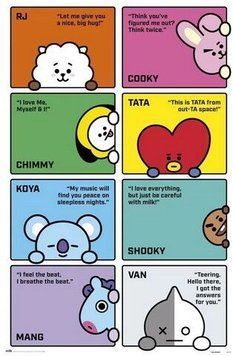 Постер (137) BT21 - Characters (8435497235352) 8435497235352 фото